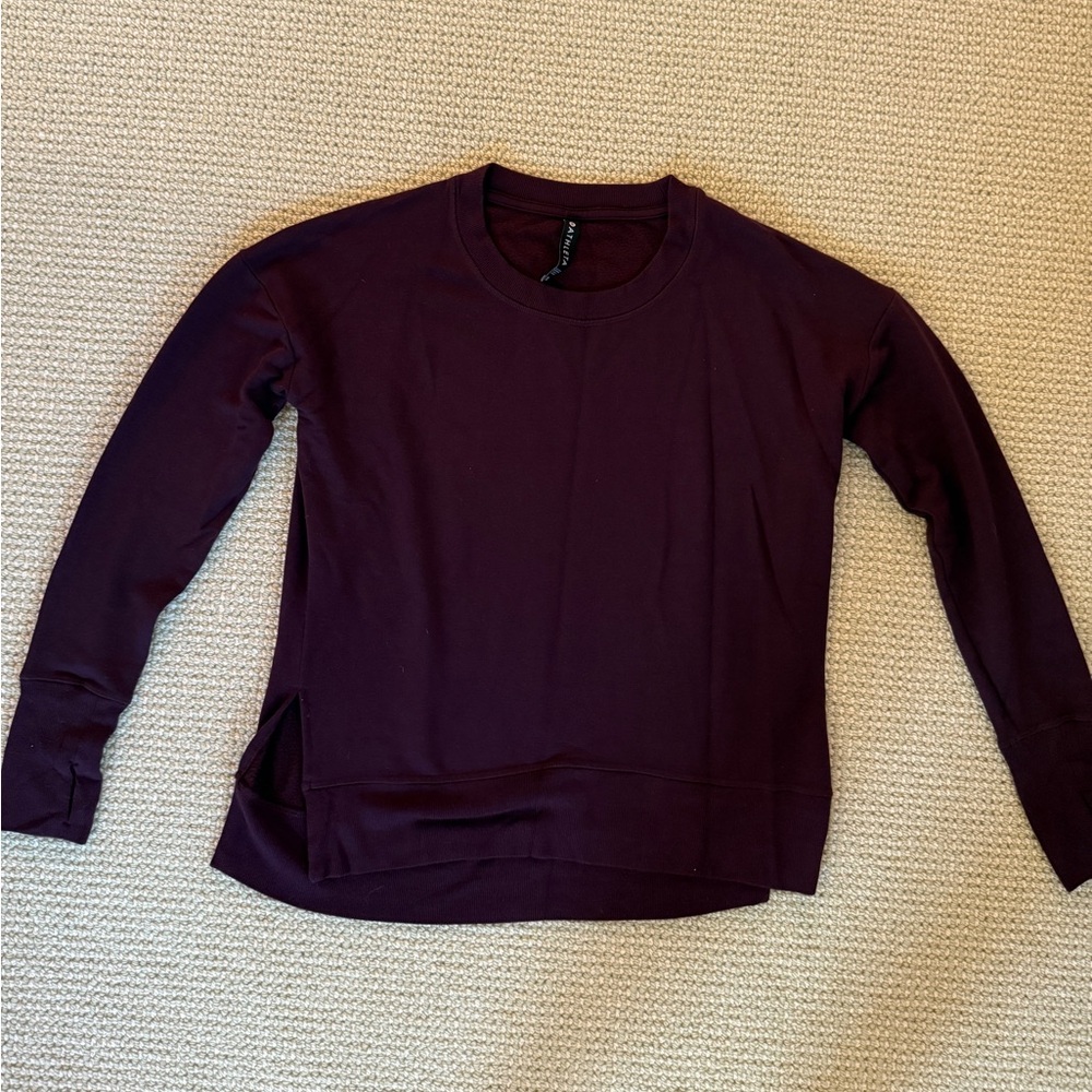 Athleta Blue Fitted Hoodie Sweatshirt